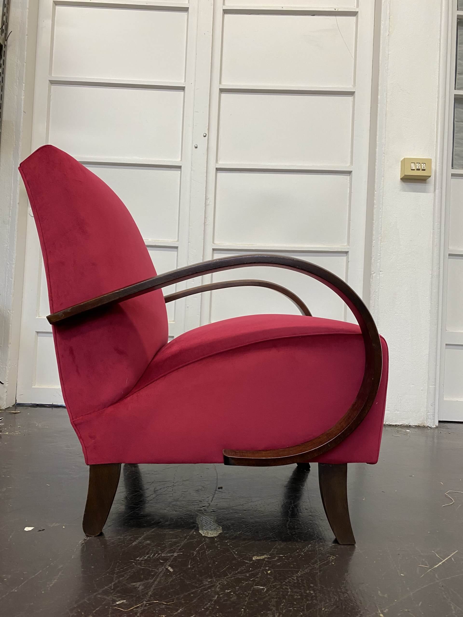 Poltrona Design Patchwork In Tessuto E Legno - Sedia Relax Per Soggiorno
